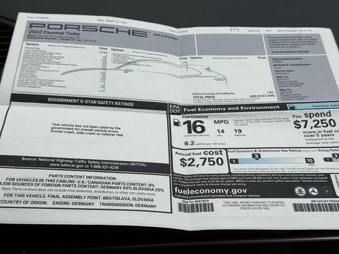 Used 2022 Porsche Cayenne Turbo w/ Premium Package Plus image 19