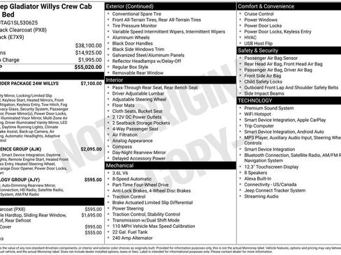 Used 2025 Jeep Gladiator Sport AWD/4WD image 9