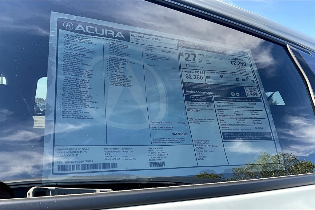 Used 2025 Acura ADX A-Spec AWD/4WD image 23