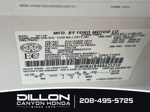Used 2019 Ford Flex SEL w/ Equipment Group 202A AWD/4WD image 33