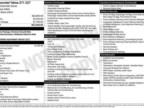 Used 2022 Chevrolet Tahoe Z71 AWD/4WD image 7