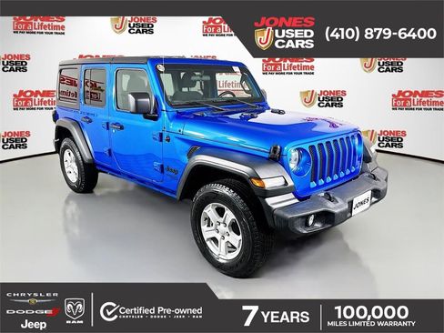 Used 2021 Jeep Wrangler Unlimited Sport AWD/4WD image 1