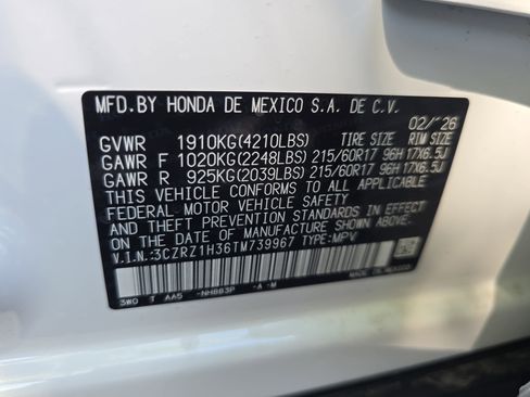 New 2026 Honda HR-V LX image 38