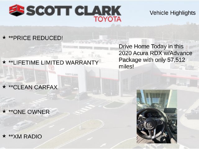 Used 2020 Acura RDX w/ Advance Package AWD/4WD image 9