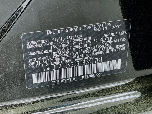 New 2026 Subaru Crosstrek 2.5i Sport AWD/4WD image 21
