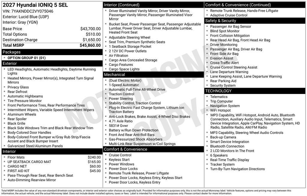 New 2027 Hyundai Ioniq 5 SEL AWD/4WD image 6
