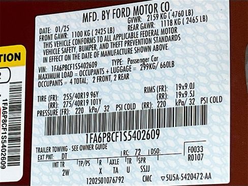 Used 2025 Ford Mustang GT w/ GT Performance Package image 30