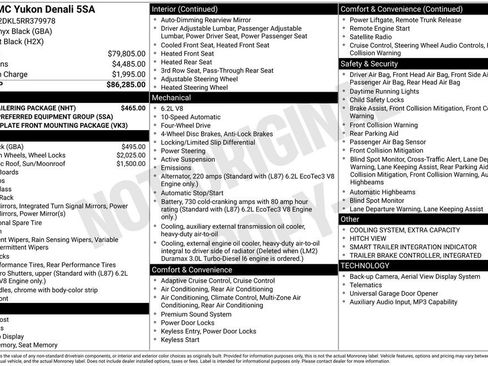Used 2024 GMC Yukon Denali w/ Max Trailering Package AWD/4WD image 2
