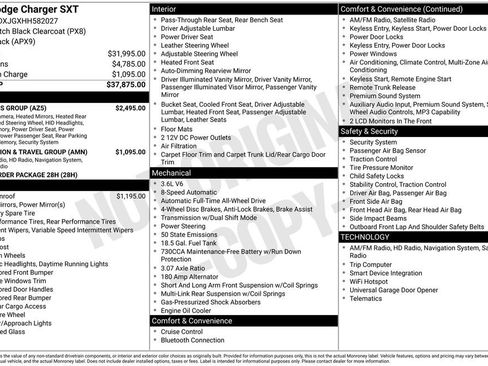 Used 2017 Dodge Charger SXT w/ AWD Plus Group image 7