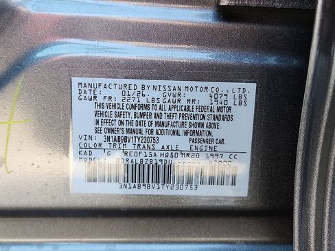 New 2026 Nissan Sentra S w/ Floor Mat Package FWD image 10