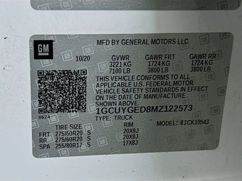 Used 2021 Chevrolet Silverado 1500 LTZ w/ Z71 Off-Road Package image 30