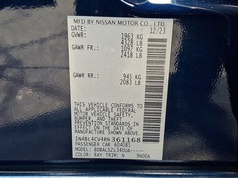 Used 2024 Nissan Altima 2.5 SR FWD image 25