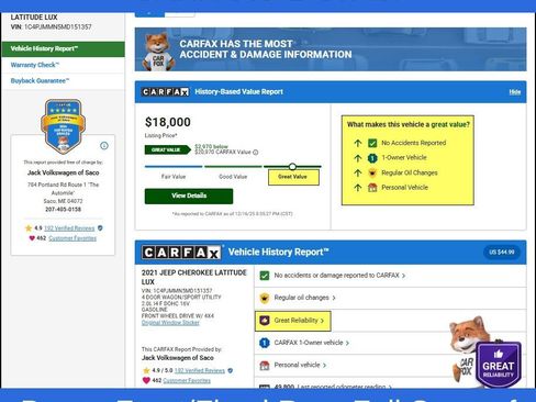 Used 2021 Jeep Cherokee Latitude Lux 80th Anniv w/ Quick Order Package 2YU 80th image 11