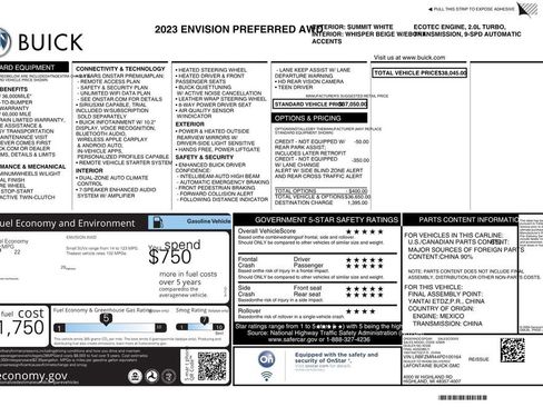 Used 2023 Buick Envision Preferred AWD/4WD image 10