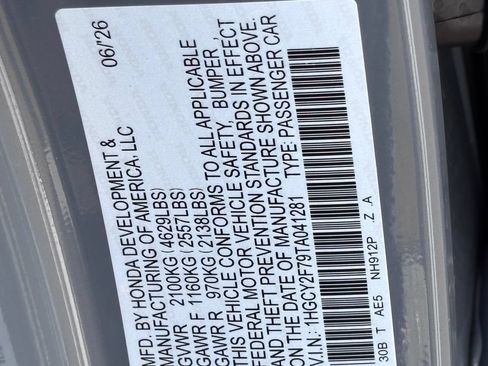 Certified 2026 Honda Accord Sport image 36