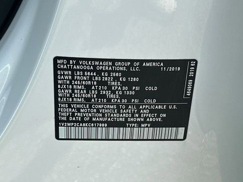 Used 2019 Volkswagen Atlas SE FWD image 32