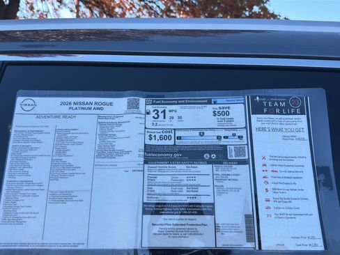 New 2026 Nissan Rogue Platinum image 12