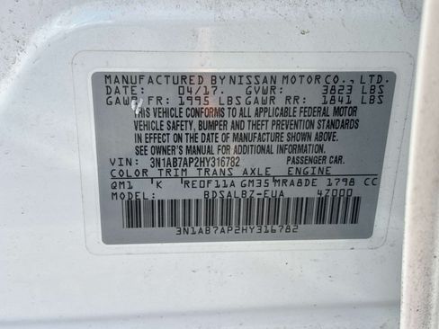 Used 2017 Nissan Sentra S w/ S Style Package FWD image 29