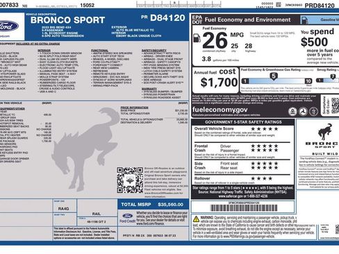 Certified 2023 Ford Bronco Sport Big Bend w/ Convenience Package image 24