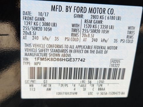Used 2017 Ford Explorer XLT w/ Equipment Group 202A AWD/4WD image 34