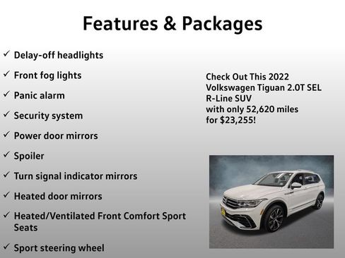 Used 2022 Volkswagen Tiguan SEL R-Line AWD/4WD image 21