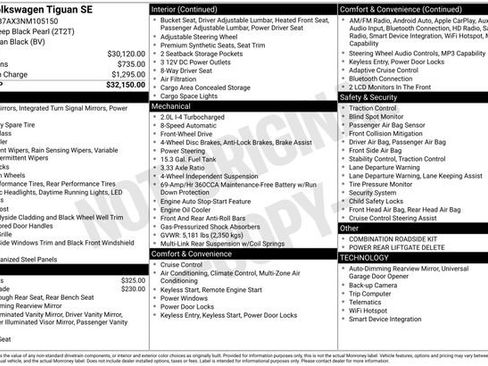 Certified 2022 Volkswagen Tiguan SE FWD image 14