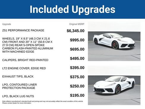 Used 2024 Chevrolet Corvette Stingray Preferred Cpe w/ Z51 Performance Package RWD image 5
