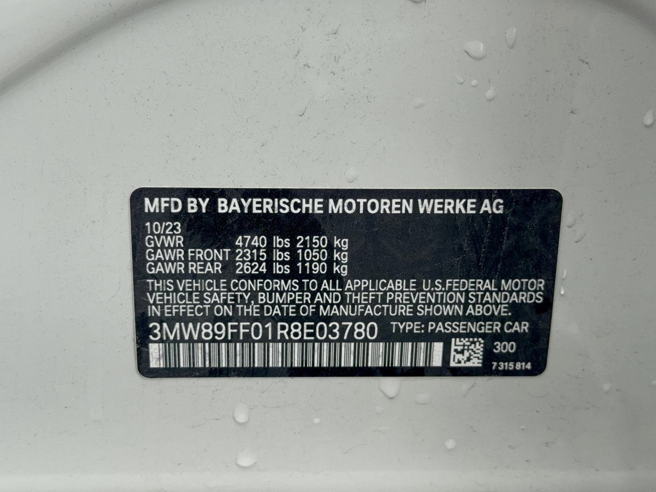 Certified 2024 BMW 330i xDrive Sedan w/ M Sport Package AWD/4WD image 31