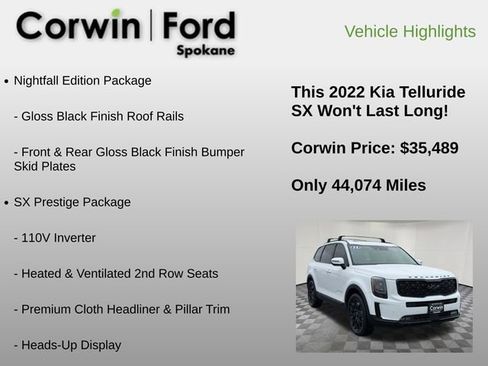 Used 2022 Kia Telluride SX w/ SX Prestige Package AWD/4WD image 12