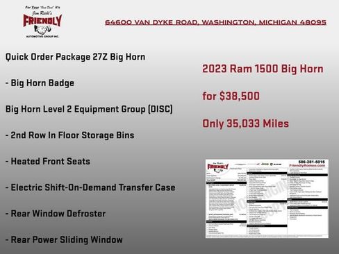 Used 2023 RAM 1500 Big Horn AWD/4WD image 3