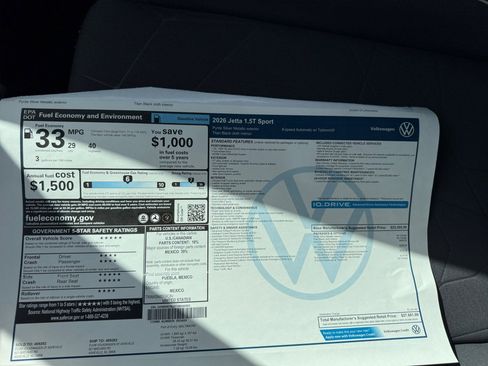 New 2026 Volkswagen Jetta Sport FWD image 34