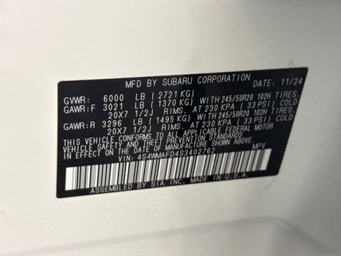 Used 2025 Subaru Ascent Onyx Edition image 30