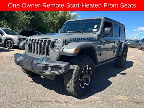 Used 2022 Jeep Wrangler Unlimited Rubicon 4xe w/ Cold Weather Group AWD/4WD image 1