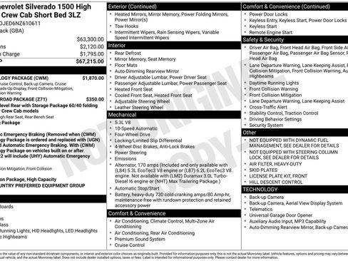 Used 2022 Chevrolet Silverado 1500 High Country w/ Technology Package AWD/4WD image 4