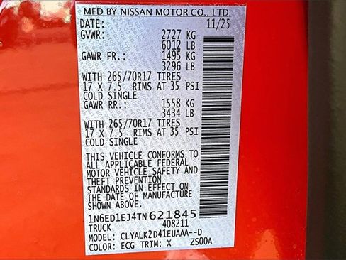 New 2026 Nissan Frontier Pro-X image 8