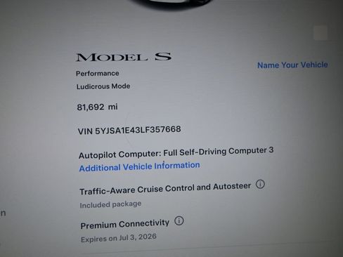 Used 2020 Tesla Model S Performance AWD/4WD image 20