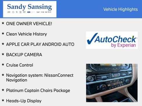 Used 2023 Nissan Pathfinder Platinum AWD/4WD image 8