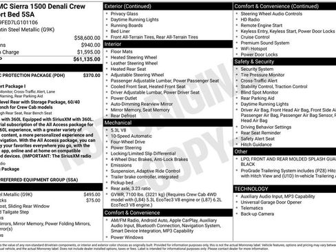Certified 2020 GMC Sierra 1500 Denali w/ LPO, GMC Protection Package AWD/4WD image 36