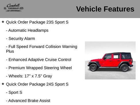 Used 2024 Jeep Wrangler Unlimited Sport AWD/4WD image 10