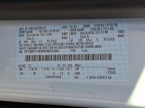 Certified 2024 Ford Transit 250 Low Roof w/ Exterior Upgrade Package RWD image 28
