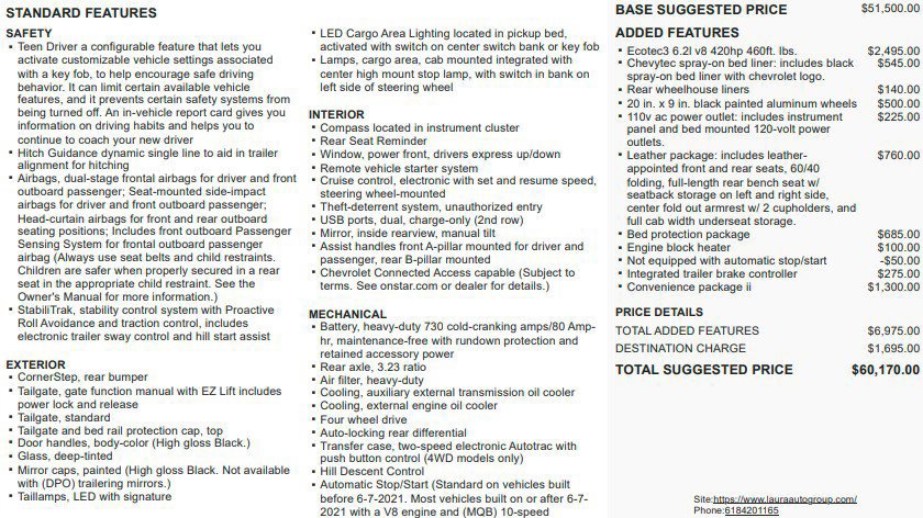 Certified 2021 Chevrolet Silverado 1500 LT Trail Boss w/ Convenience Package II AWD/4WD image 2