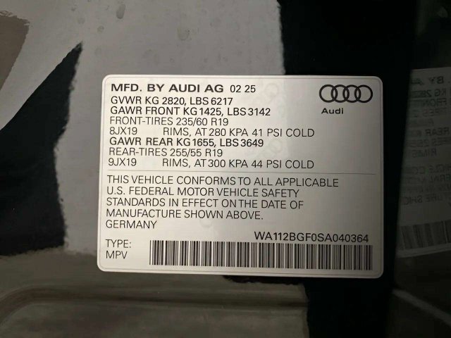 Used 2025 Audi Q6 e-tron Premium w/ Convenience Package RWD image 15