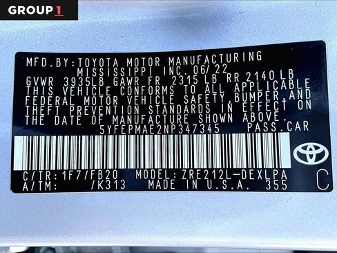 Certified 2022 Toyota Corolla LE FWD image 36