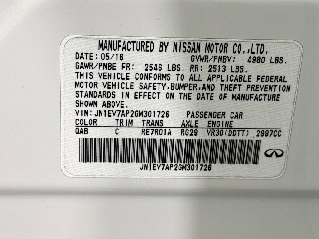 Used 2016 INFINITI Q50 3.0t Premium w/ 3.0T Premium Plus Package RWD image 42