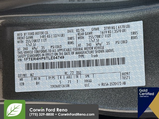 Used 2026 Ford Ranger XLT w/ Equipment Group 301A High AWD/4WD image 35