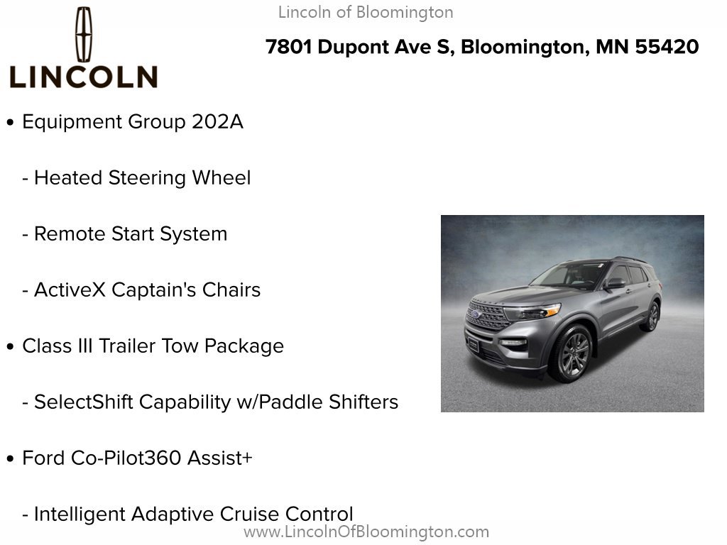 Used 2021 Ford Explorer XLT w/ XLT Sport Appearance Package AWD/4WD image 9