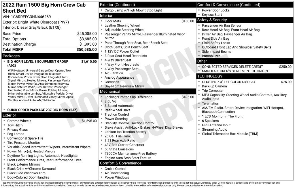 Used 2022 RAM 1500 Big Horn RWD image 29