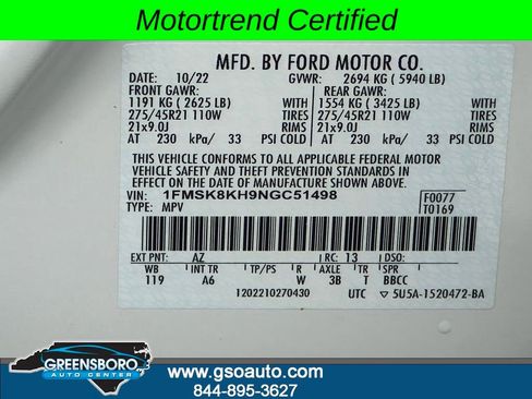 Used 2022 Ford Explorer ST-Line w/ Class IV Trailer Tow Package AWD/4WD image 48