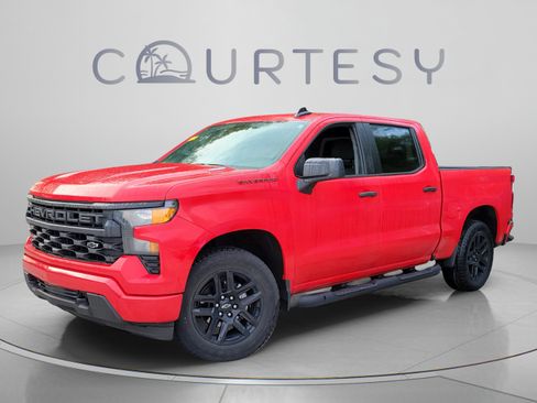 Used 2024 Chevrolet Silverado 1500 Custom w/ Turbomax Blackout Package RWD image 1
