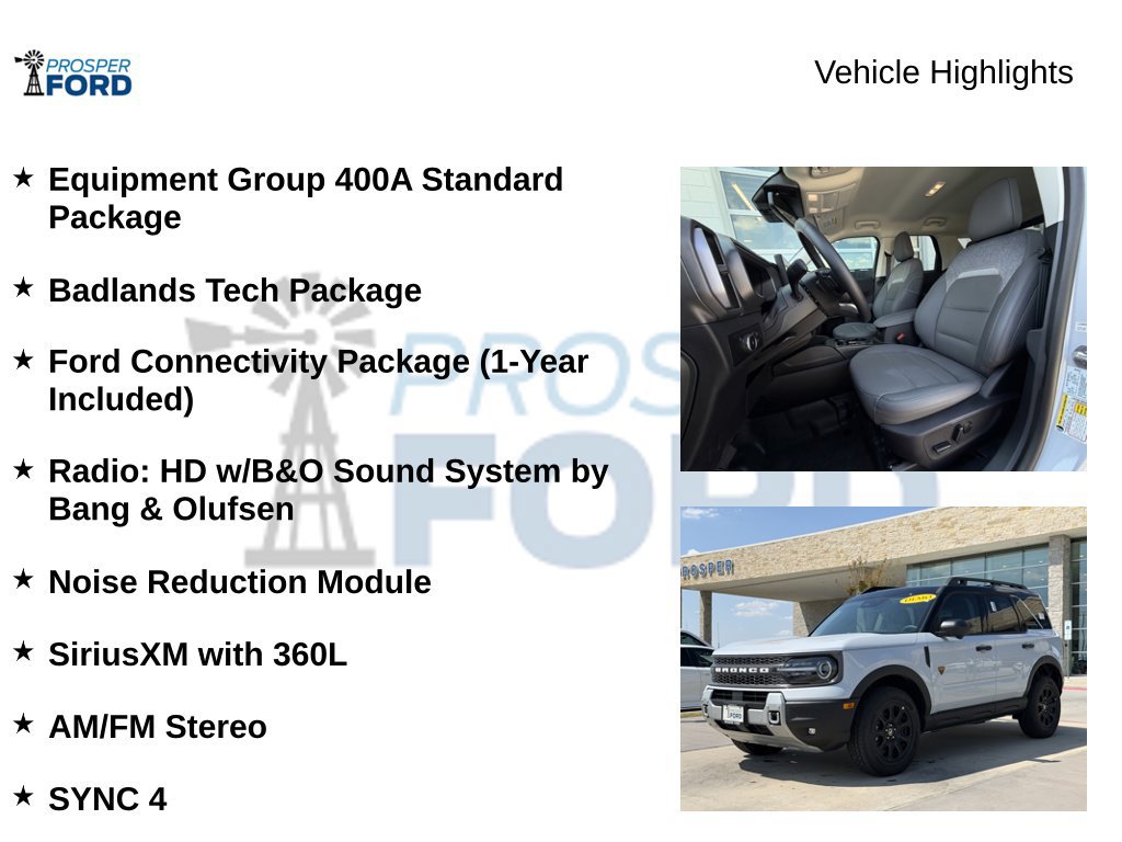 New 2026 Ford Bronco Sport Badlands w/ Badlands Tech Package AWD/4WD image 8